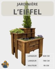 Tour végétale en bois massif