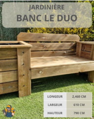 Duo champêtre en bois massif