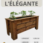L'Élégante florale en bois massif