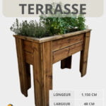 Oasis de terrasse en bois massif