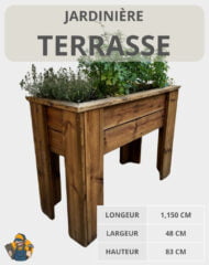 Oasis de terrasse en bois massif