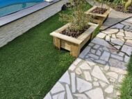 Jardinière terre a terre en bois massif – Image 4