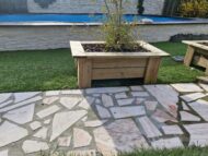 Jardinière terre a terre en bois massif – Image 5