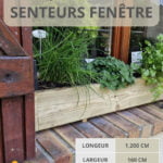 Arômes de fenêtre en bois massif