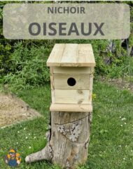 Nichoir oiseaux en bois massif