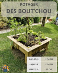 Potager des bout'chou en bois massif
