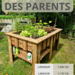 Potager des parents en bois massif